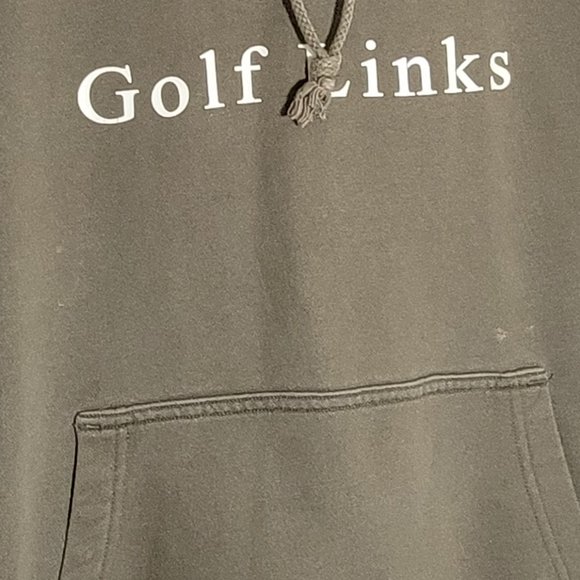 Pebble Beach Golf Links ⛳️ Hooded Sweatshirt ⛳️ Olive/Brown ⛳️ Lots of Life Left - Picture 10 of 10